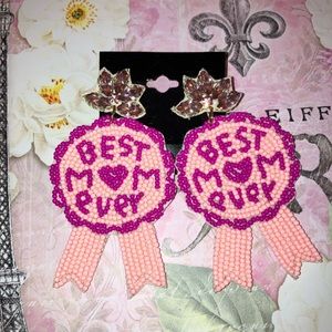 Seed Bead MOM earrings